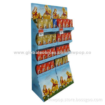 POP Cardboard Floor Display, Eye Catching Design, Eco-friendly Material, Customized Sizes & Designs